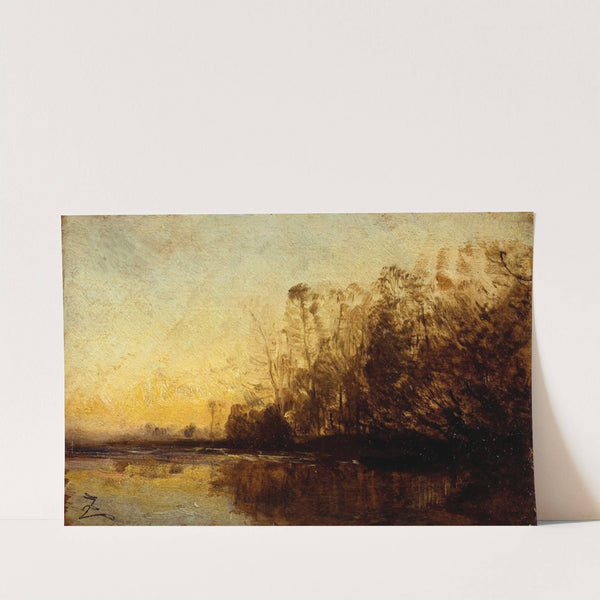 Coucher de soleil (1850-1860) by Félix Ziem