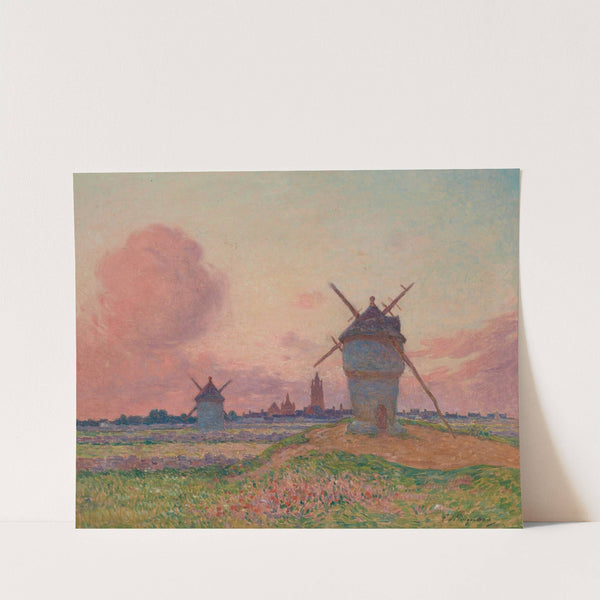 Coucher de soleil à Bourg de Batz, Bretagne by Ferdinand du Puigaudeau