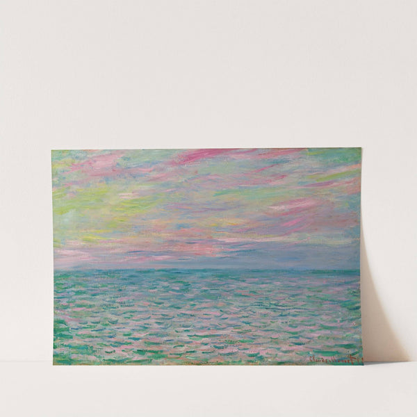 Coucher De Soleil À Pourville, Pleine Mer (1882) by Claude Monet