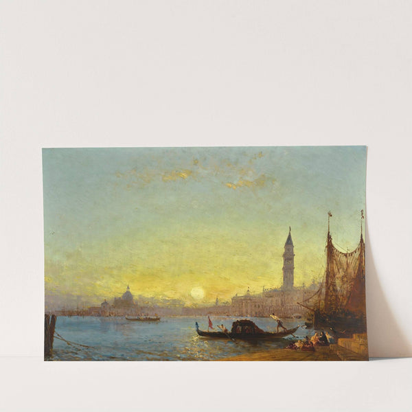 Coucher De Soleil À Venise by Félix Ziem