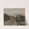 Coucher De Soleil, La Route De Versailles À Chavilles (1879) by Alfred Sisley