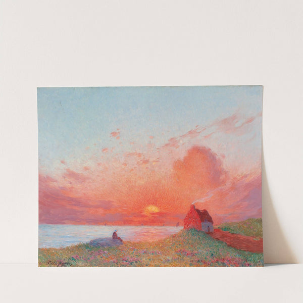Coucher de soleil, près du Croisic by Ferdinand du Puigaudeau