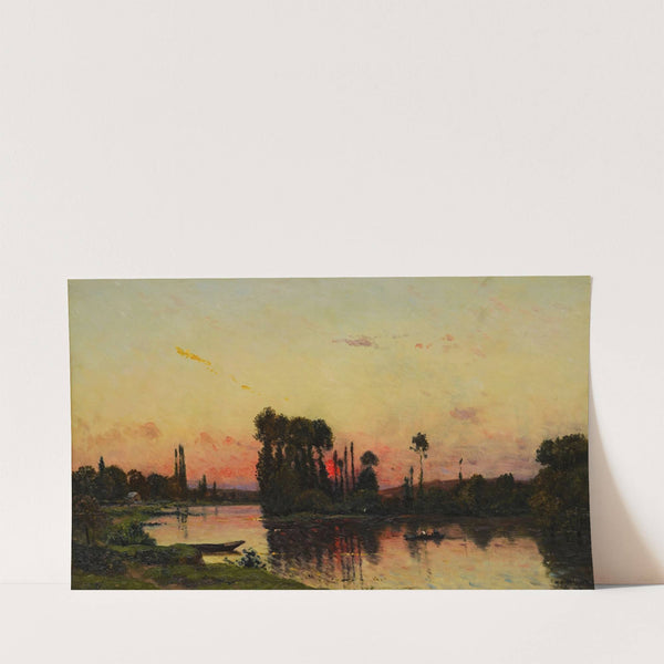 Coucher du soleil sur le rivage (1904) by Hippolyte Camille Delpy