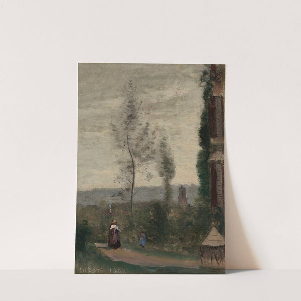 Coulommiers, le jardin de M. Preschez (1868) by Jean-Baptiste-Camille Corot