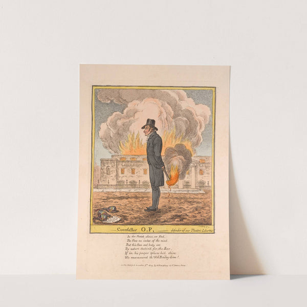 Counsellor O. P., defender of our theatric liberties (1809) by James Gillray