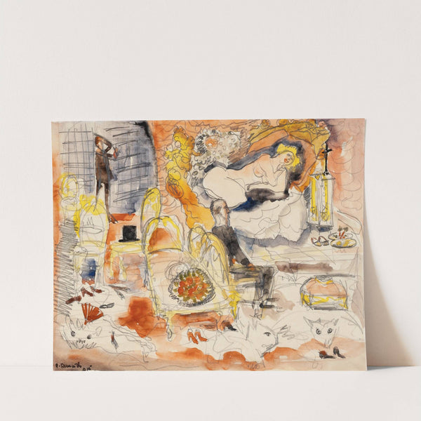 Count Muffat Discovers Nana with the Marquis de Chouard (1915) by Charles Demuth