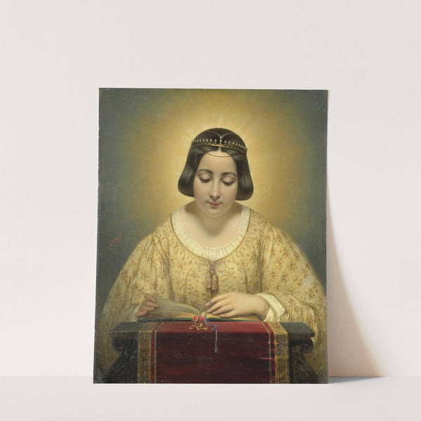 Countess de Pagès, née de Cornellan, as St Catherine by Joseph-Désiré Court