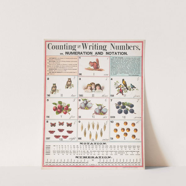 Counting and writing numbers, or numeration and notation (1890) by R.O. Evans