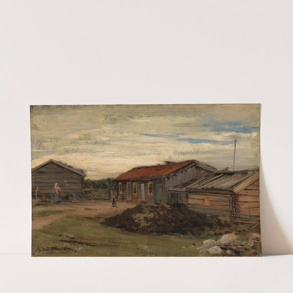 Country Courtyard by Gerhard Munthe