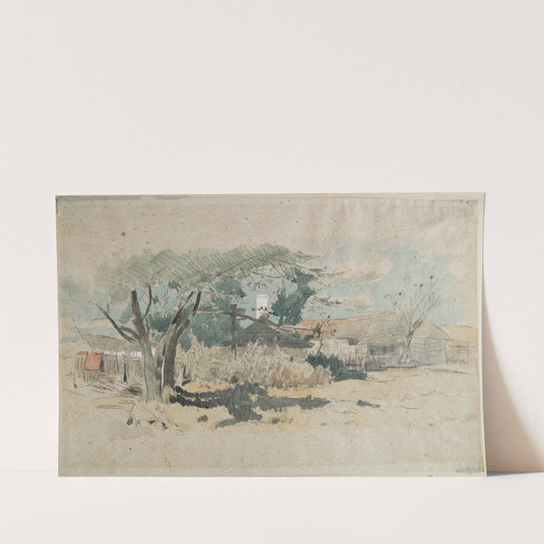 Country farms in Orońsk by Jozef Brandt