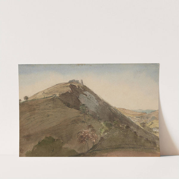 Country Hillside by Edward Lear