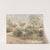 Country Landscape with Cottage, Windmill, Barns and Figures with Pond in Foreground by Thomas Churchyard