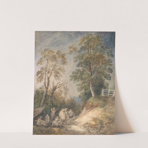 Country Lane with Gypsies Resting by Thomas Gainsborough