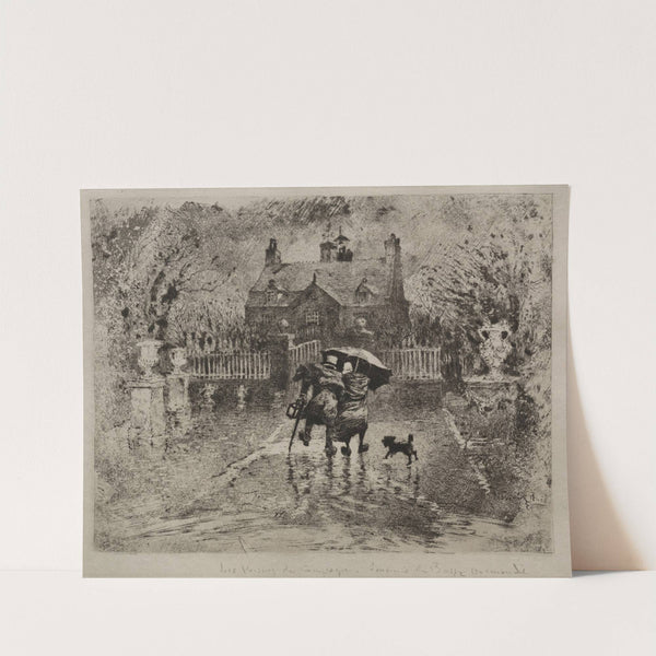 Country Neighbors (1879–1880) by Félix Hilaire Buhot