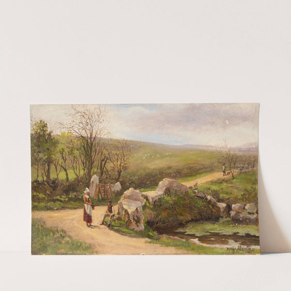 Country road in Cornwall by Henry Martin