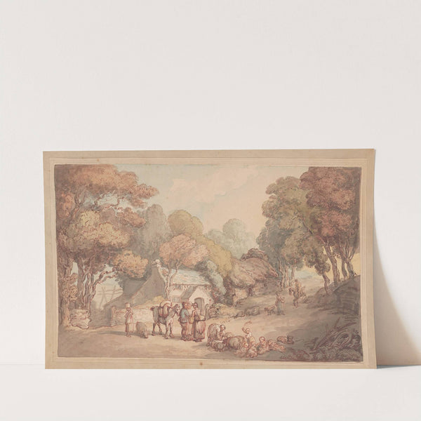 Country scene in Devonshire by Thomas Rowlandson