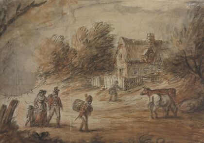 Country Scene with Soldiers (c. 1775–1811)