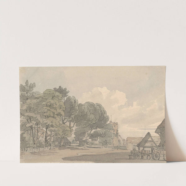 Country village by Thomas Rowlandson