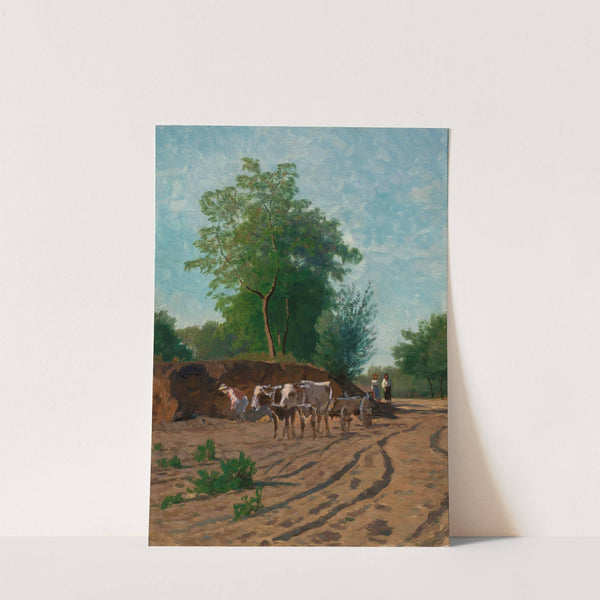 Countryside landscape, sketch by Walery Brochocki