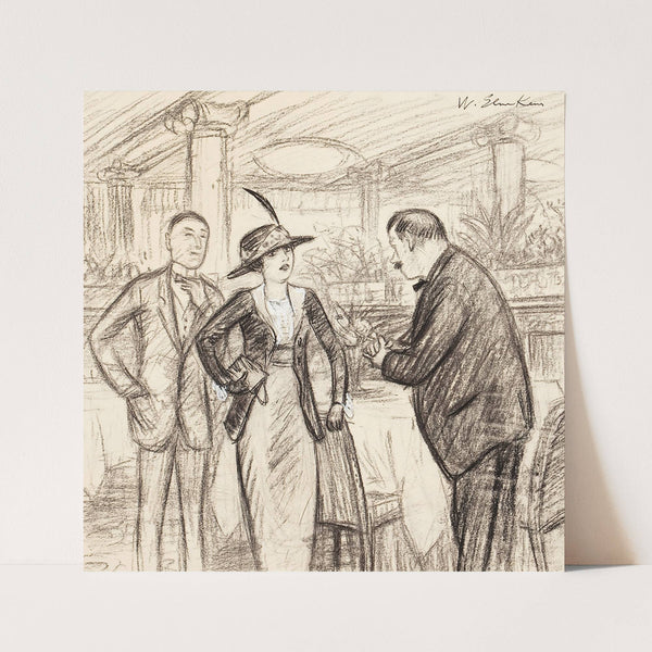 Couple at a Café by William James Glackens