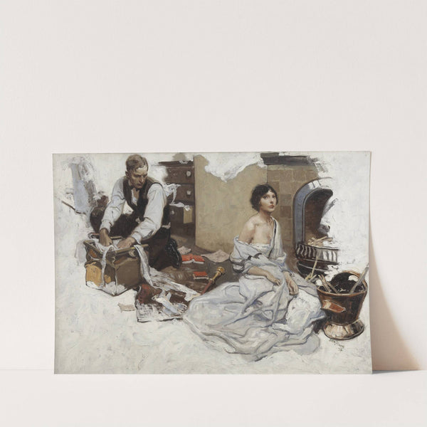 Couple at Hearth (1924) by Herbert Morton Stoops