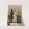 Couple beside a wall by William Harry Warren Bicknell