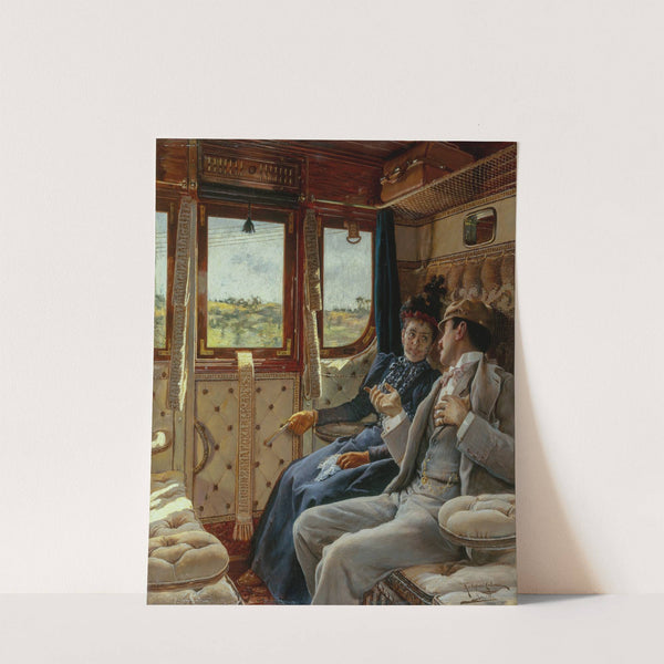 Couple dans un compartiment de train by Ricardo Lopez-Cabrera