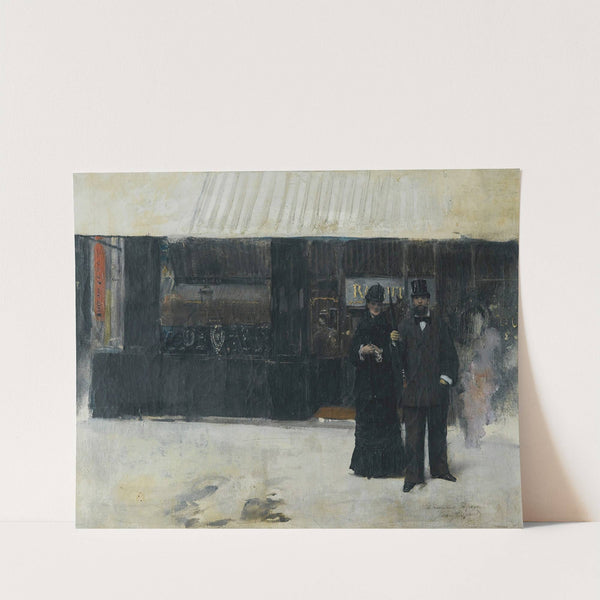 Couple devant une bijouterie by Jean Béraud