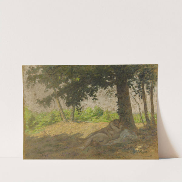 Couple enlacé couché dans un paysage by Ker-Xavier Roussel