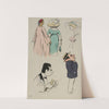 couple inconnu, Mme Dujardin, Mme Doyen, Jean Guitry, Rodolphe Teutch (1912) by Georges Goursat (Sem)