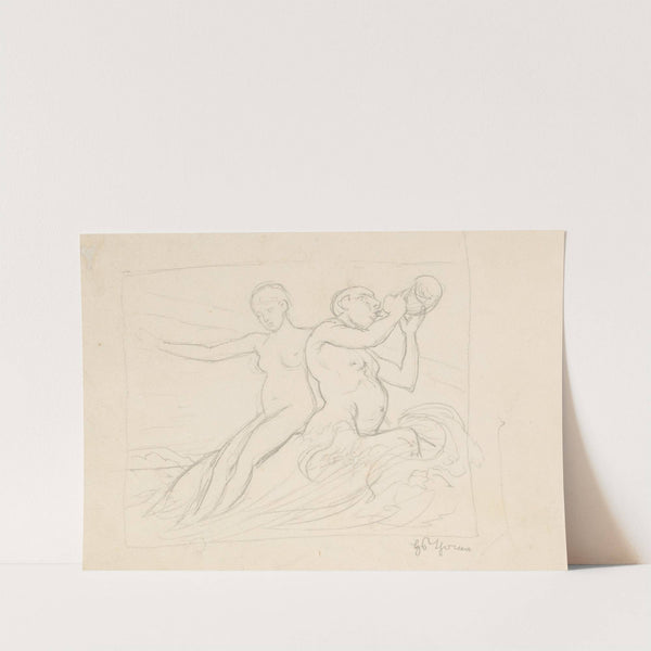 Couple of Tritons (1906) by Hans Thoma