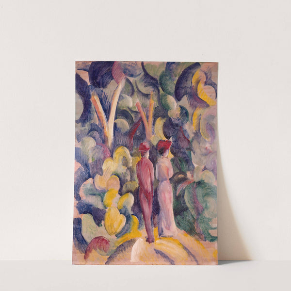 Couple on the Forest Track (1913) by August Macke