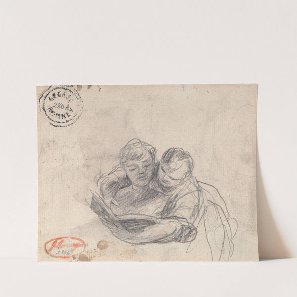 Couple Reading a Book by George Romney