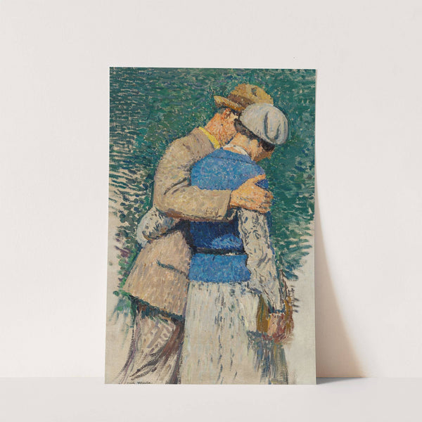 Couple se promenant (study for ‘Le Jardin du Luxembourg’ grand decoration, Mairie du 5ème arrondissement, Paris) (circa 1935) by Henri Martin