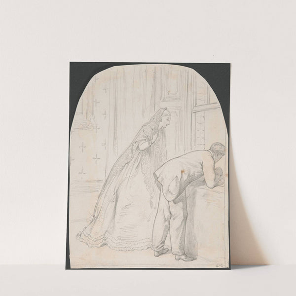 Couple Staring out of Window by Adelaide Claxton