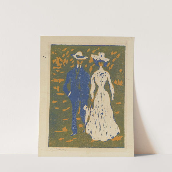 Couple Taking a Stroll (1907) by Ernst Ludwig Kirchner