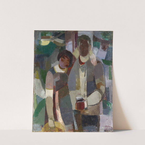 Couple under Trees (The Artist and His Wife) by Albert Müller