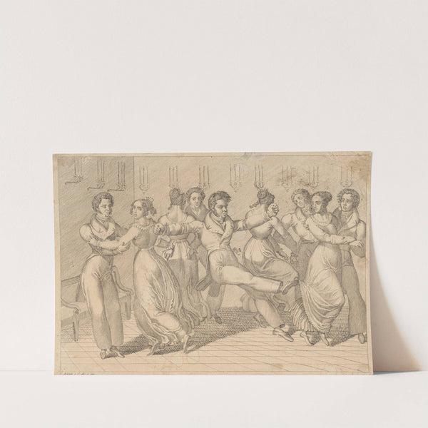 Couples dancing in an interior by Carlo Arienti