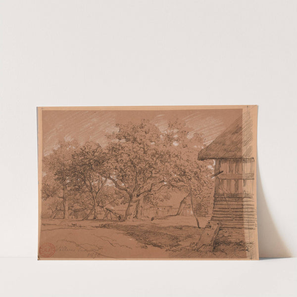 Cour de ferme by Jacques-Raymond Brascassat