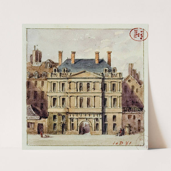 Cour de la Sainte Chapelle. by Auguste-Sébastien Bénard