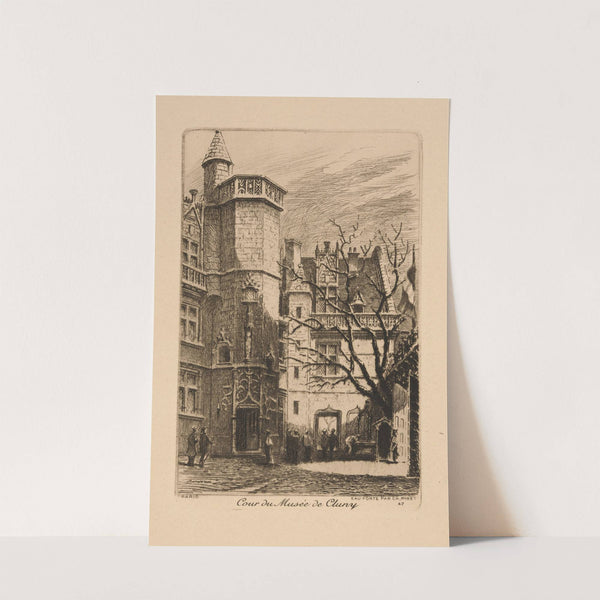 Cour du Musee de Cluny. by Claude Pinet