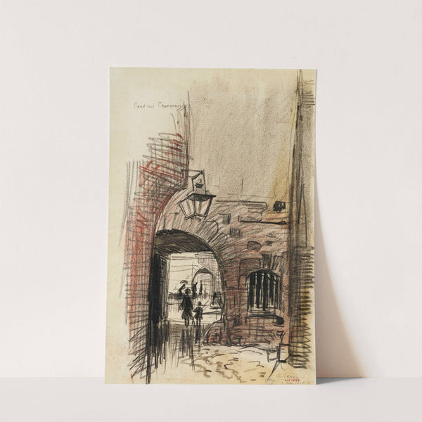 Cour et voûte rue Chanoinesse (1915-1945) by Charles Jouas