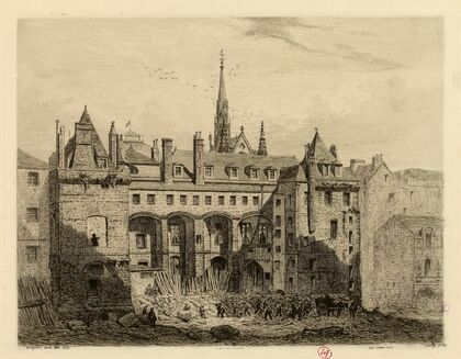 Cour Lamoignon ou St-Martin au Palais de Justice (1866) — size preview