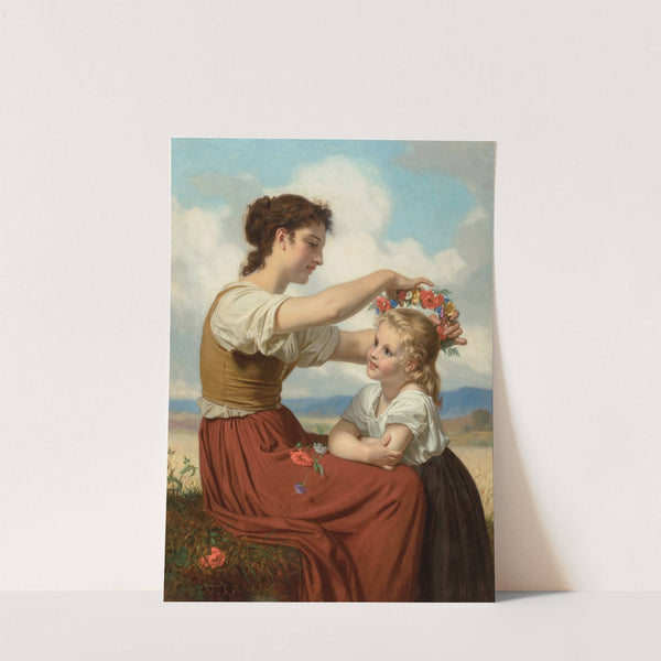 Couronne de fleurs des champs (Crown of field flowers) by Hugues Merle