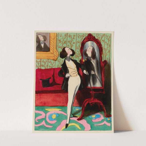 Cours d’histoire naturelle 07 Le narcisse (1837-1838) by Honoré Daumier