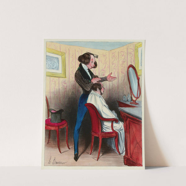 Cours d’histoire naturelle 11 Le perroquet (1837-1838) by Honoré Daumier