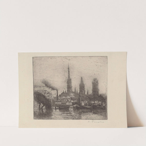 Cours la Reine ou Bords de la Seine, Rouen (1884) by Camille Pissarro