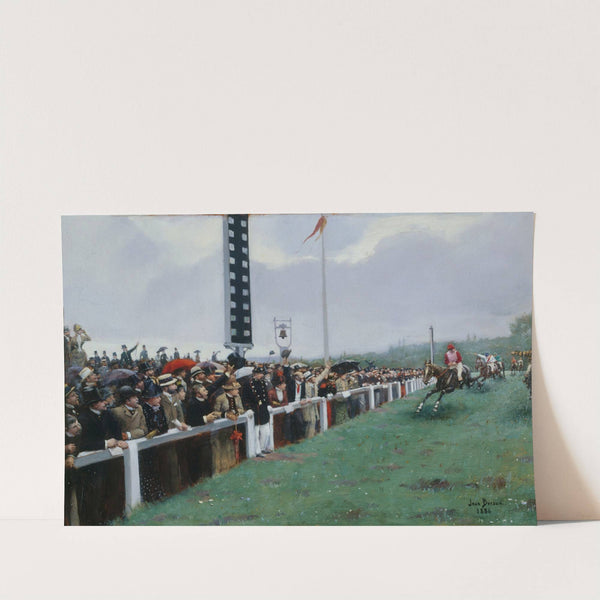 Courses à Longchamp ; l’arrivée au poteau (1886) by Jean Béraud