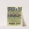 Courses de Pau 27 et 31 janvier, 3,7 et 10 février. grandes fêtes pendant les courses (1890) by Imp. J. Weiner