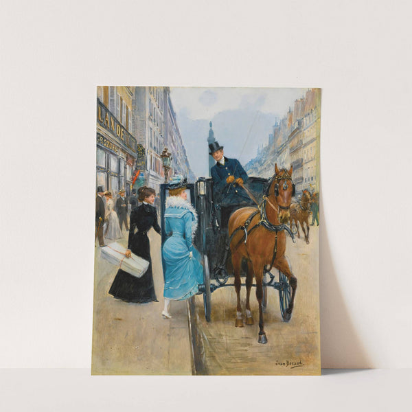 Courses Rue De La Paix by Jean Béraud